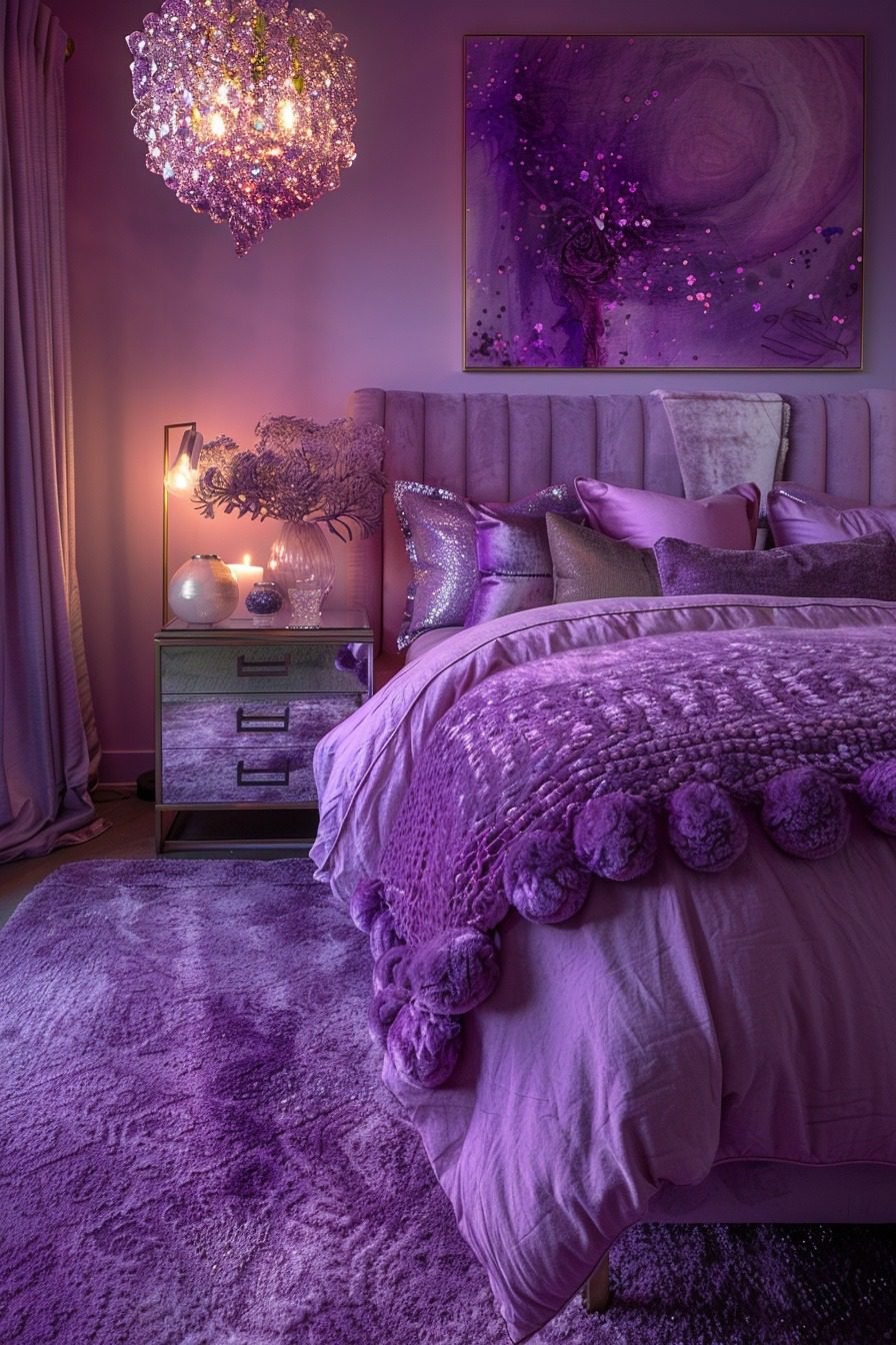 29 Purple Bedrooms To Infuse Your Space With Royal Elegance - Courtneys ...