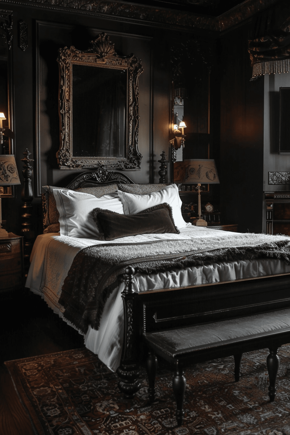 29 Moody Bedroom Ideas - Courtneys World