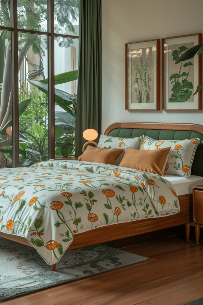 Art Deco Eden: A Garden of Emerald Greens