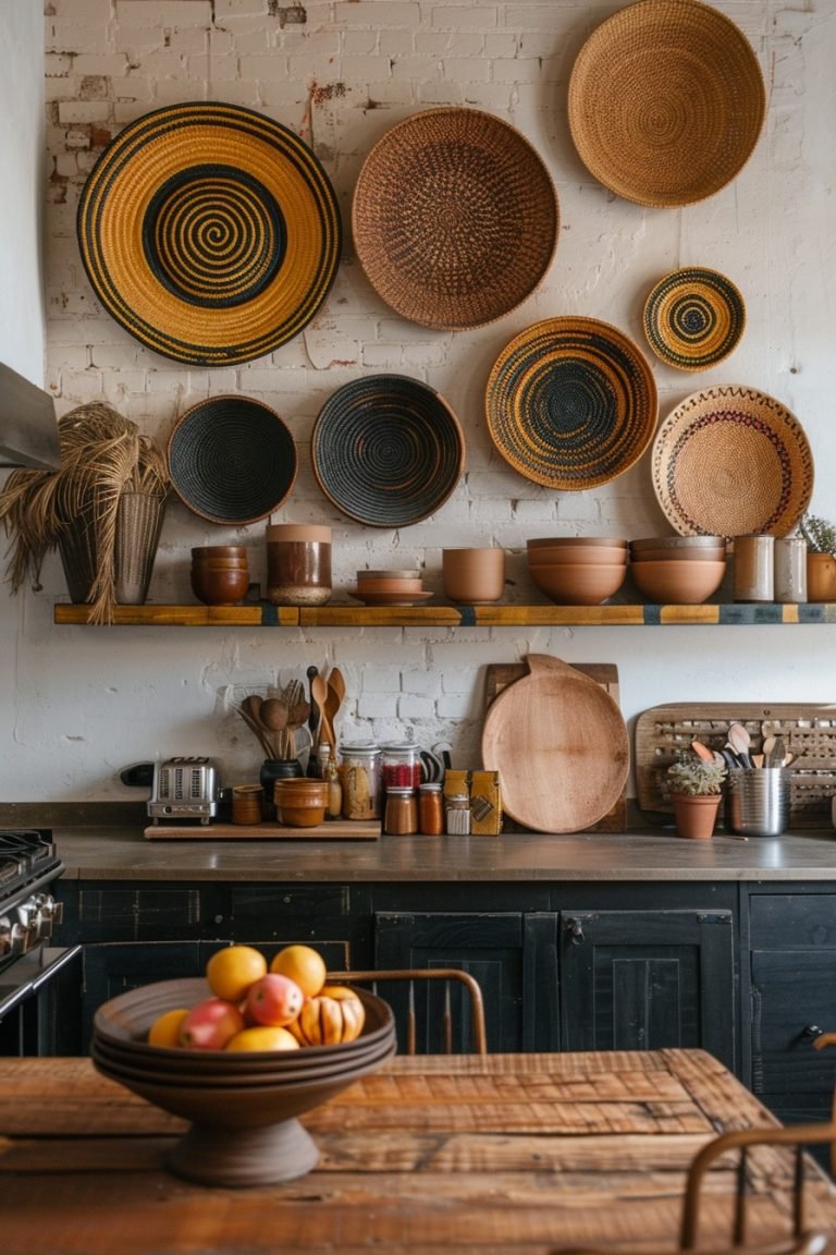 boho kitchen decor boho wall art set of 2 prints... 29 Boho Kitchen Ideas For Inspiration - Courtneys World