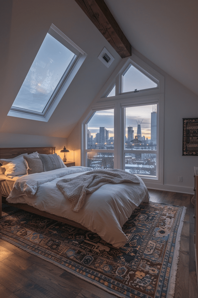 Attic Bedroom with a View