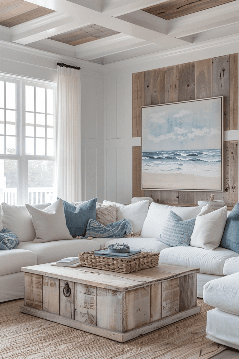 29 Beach Modern Coastal Living Room Ideas - Courtneys World