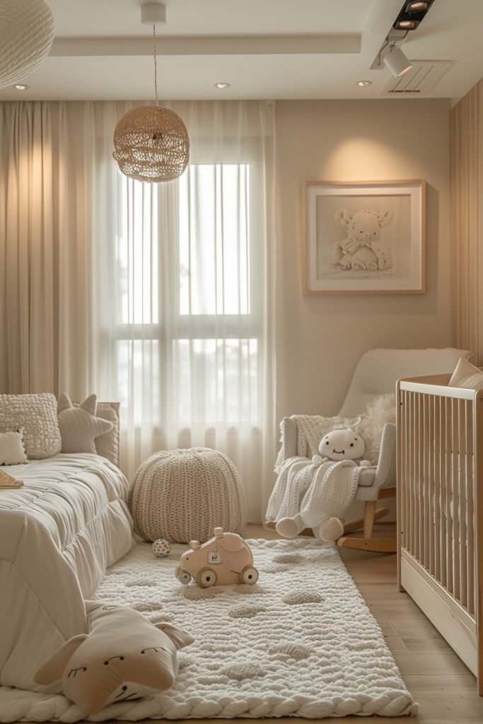 Beige Nursery Room Ideas
