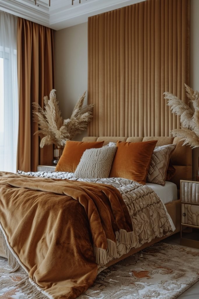 Beige with Rich Velvet Textures