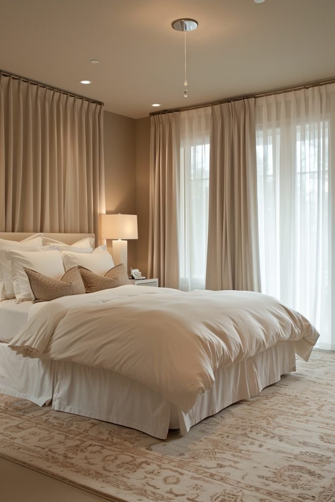 Beige with Sleek Modern Lines