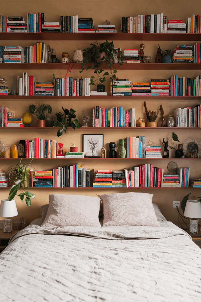 Boho-Chic Colorful Shelves
