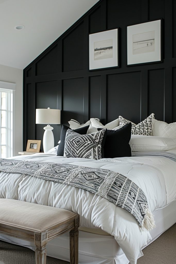 Bold Black and White Bedroom Designs