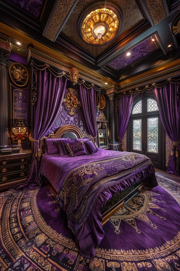 29 Purple Bedrooms To Infuse Your Space With Royal Elegance - Courtneys ...
