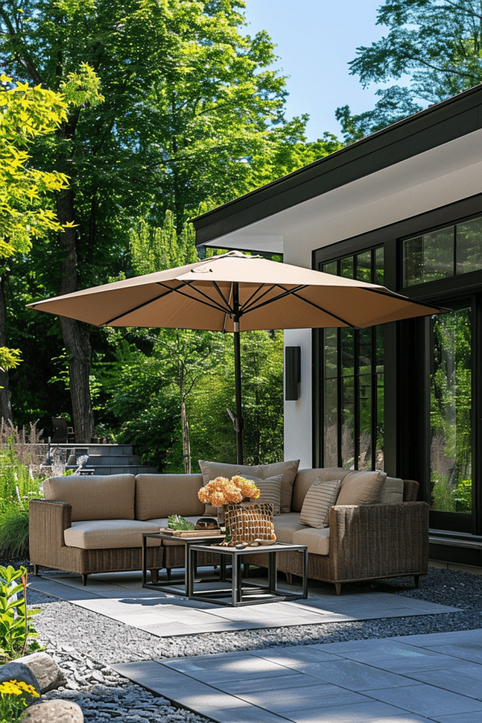 Cantilever Umbrellas for Compact Shade