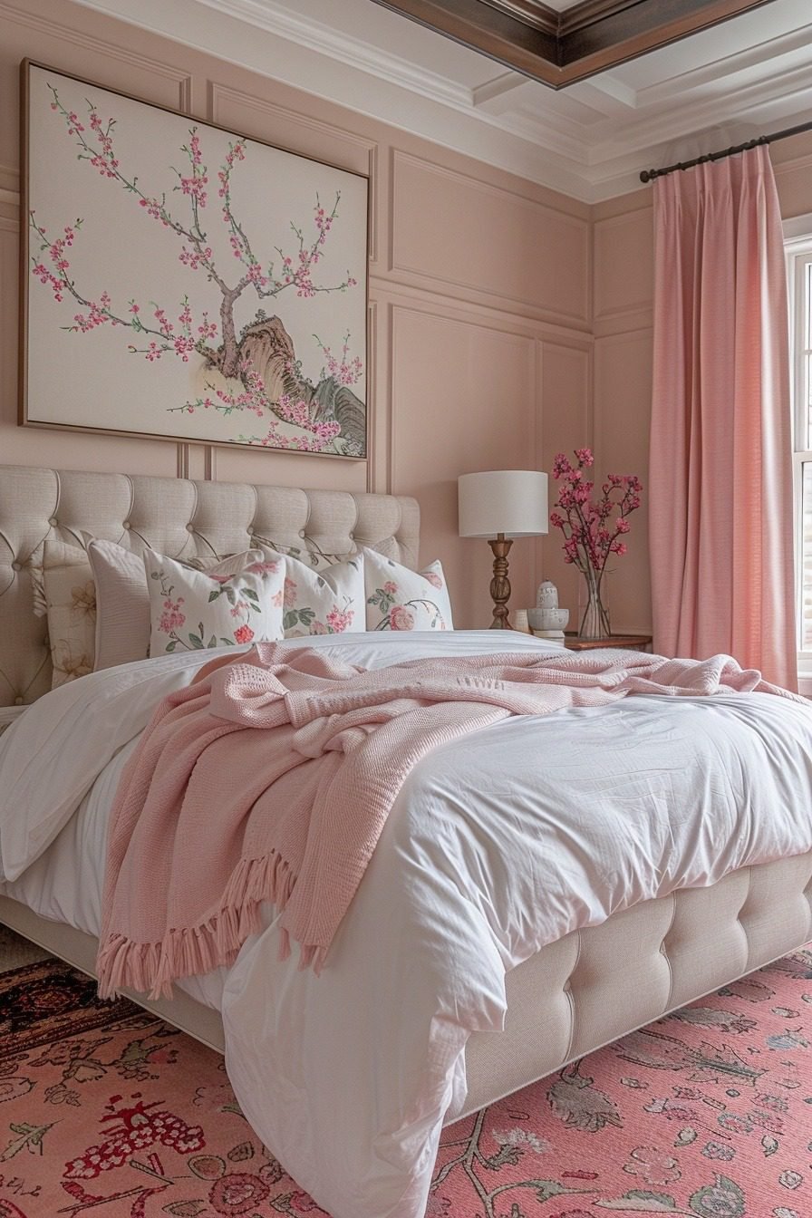 29 Dreamy Pink Bedroom Ideas For A Chic And Cozy Space - Courtneys World