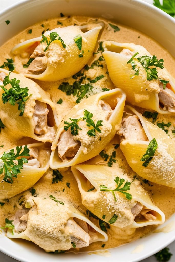 chicken alfredo shells recipe