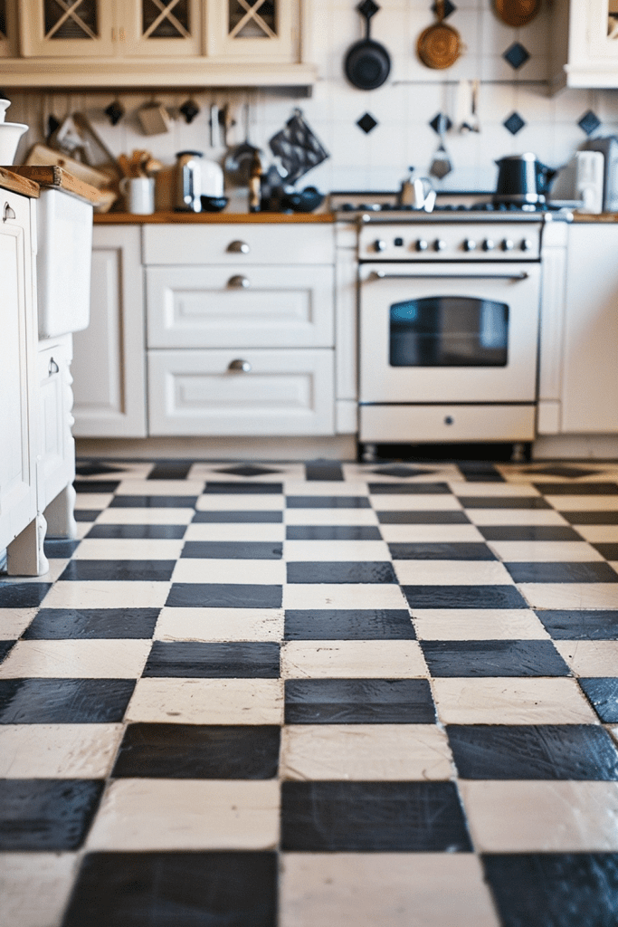 Classic Black and White Tiles