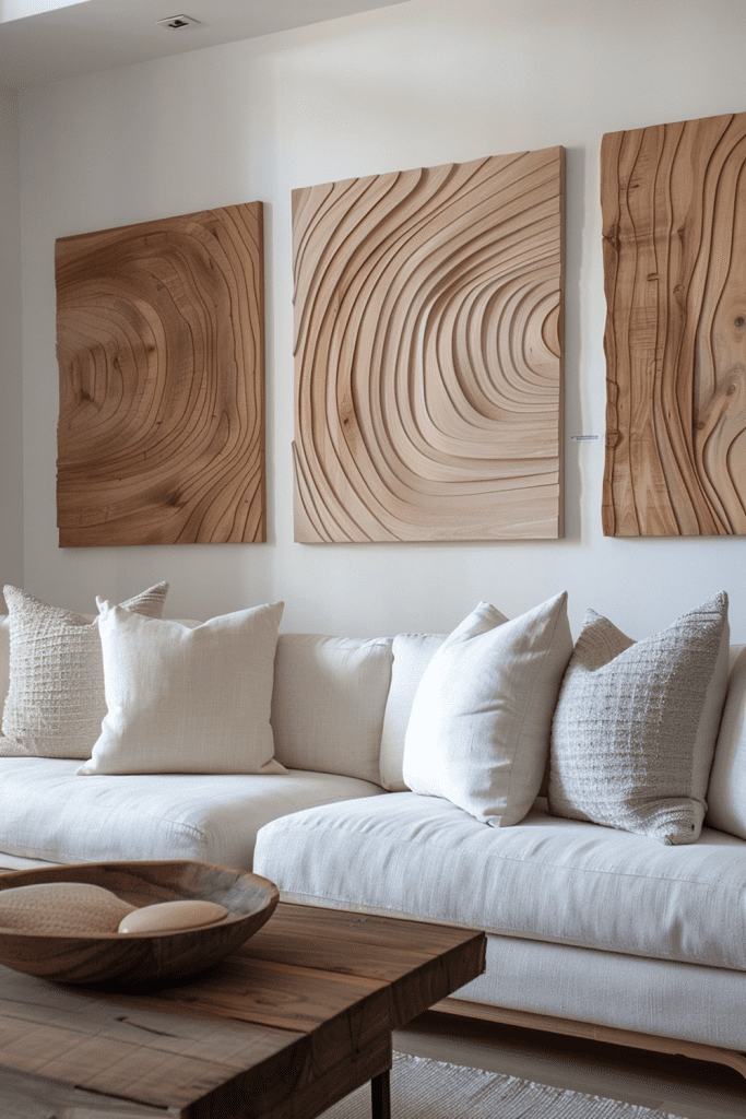 Clean-Lined Wooden Art
