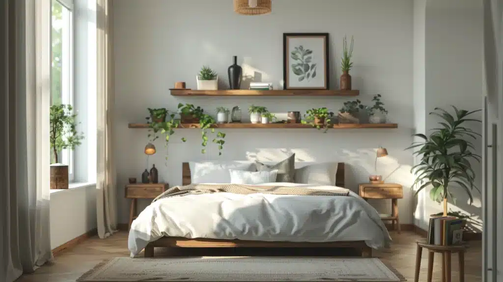 Cottage Bedroom with Minimalist Accents