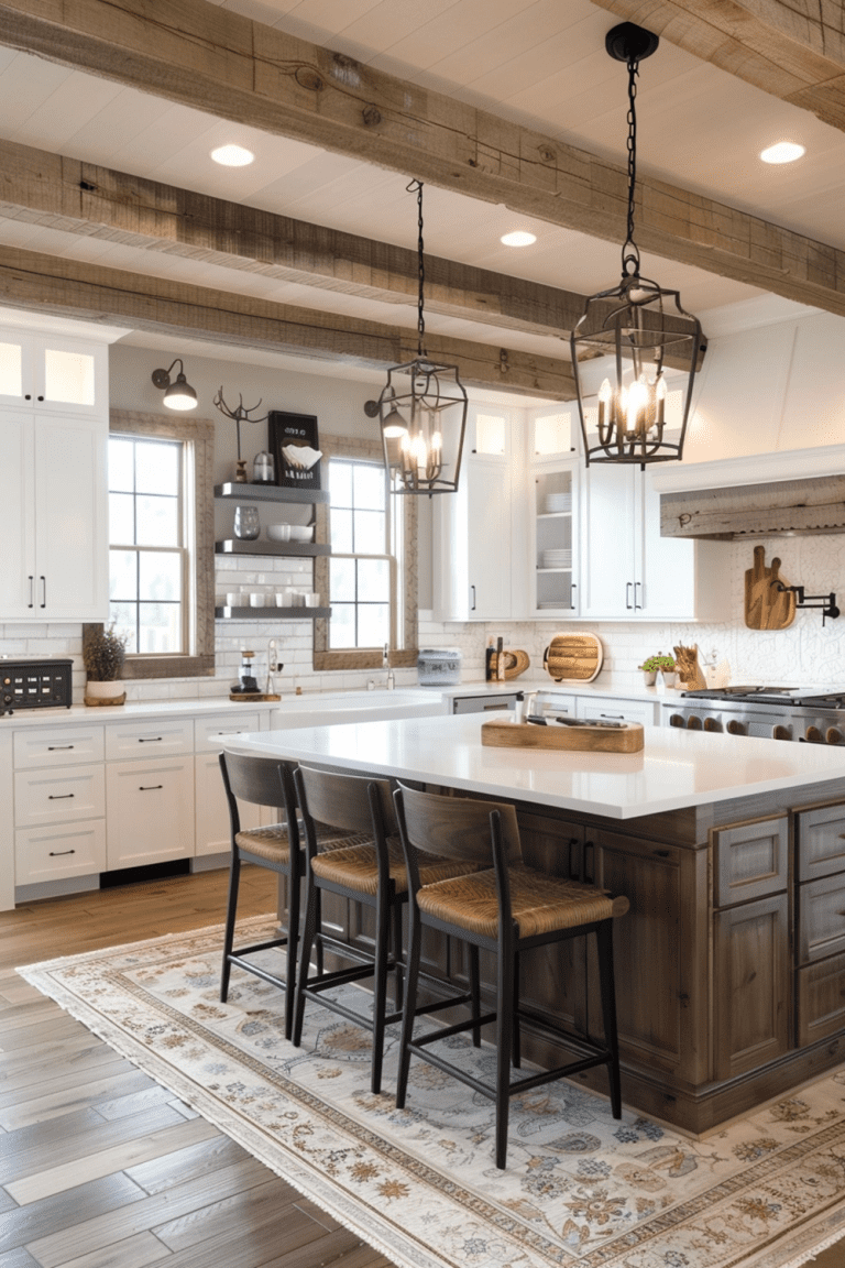 27 Farmhouse Kitchen Decor Ideas - Courtneys World