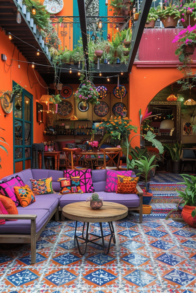 Crafty Color Clash Courtyard