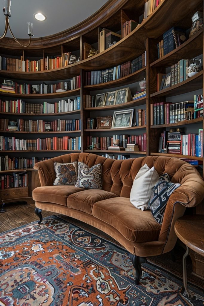 Curious Curved Bookshelves