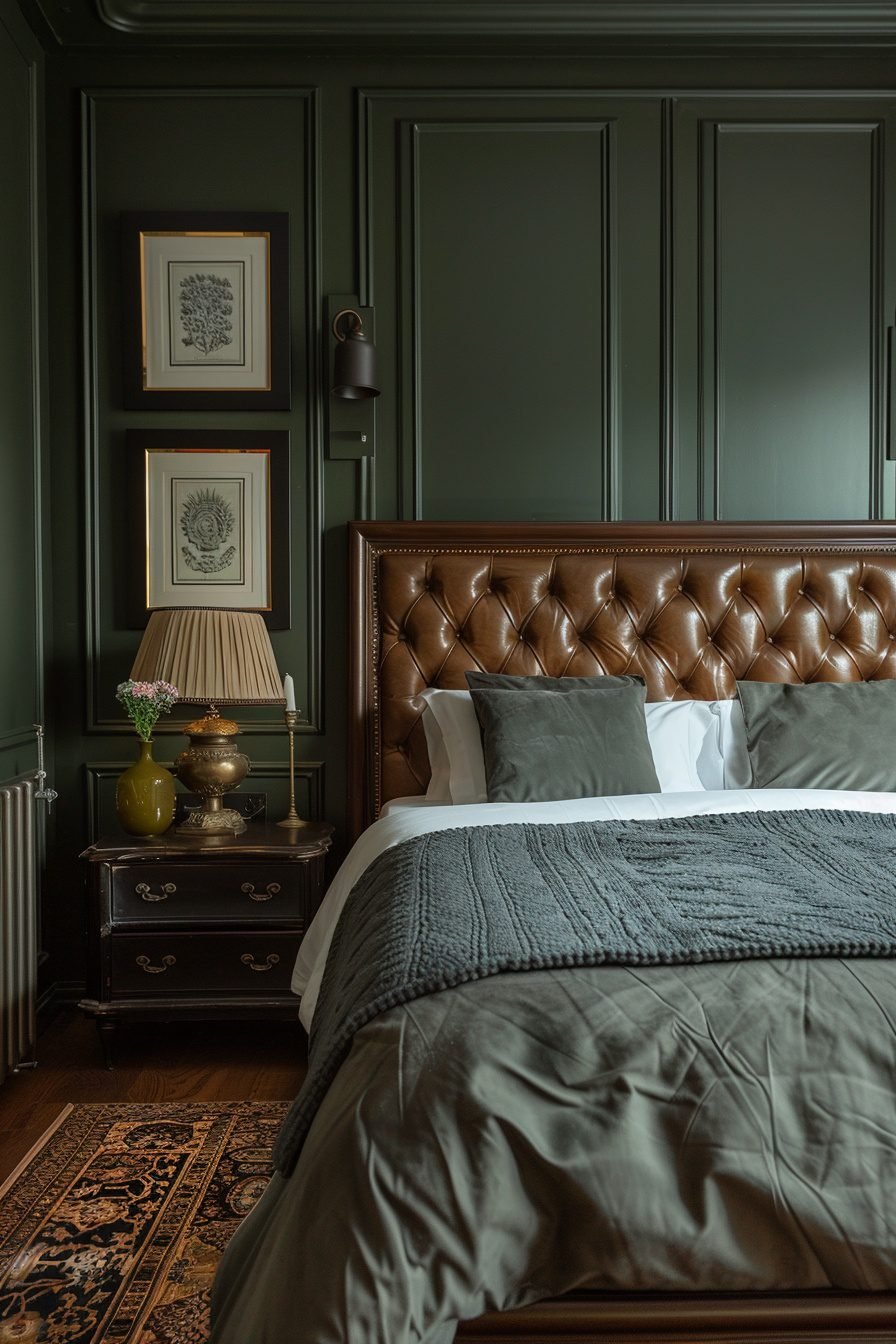 29 Dark Green Bedroom Ideas For A Luxurious And Calming Space ...