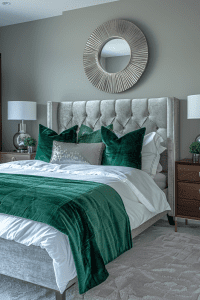 29 Emerald Green Art Deco Bedroom Ideas - Courtneys World