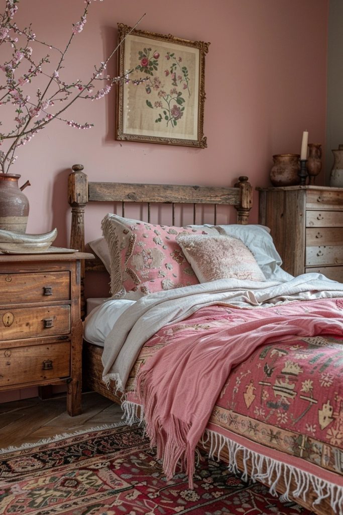 Dusty Pink Rustic Charm