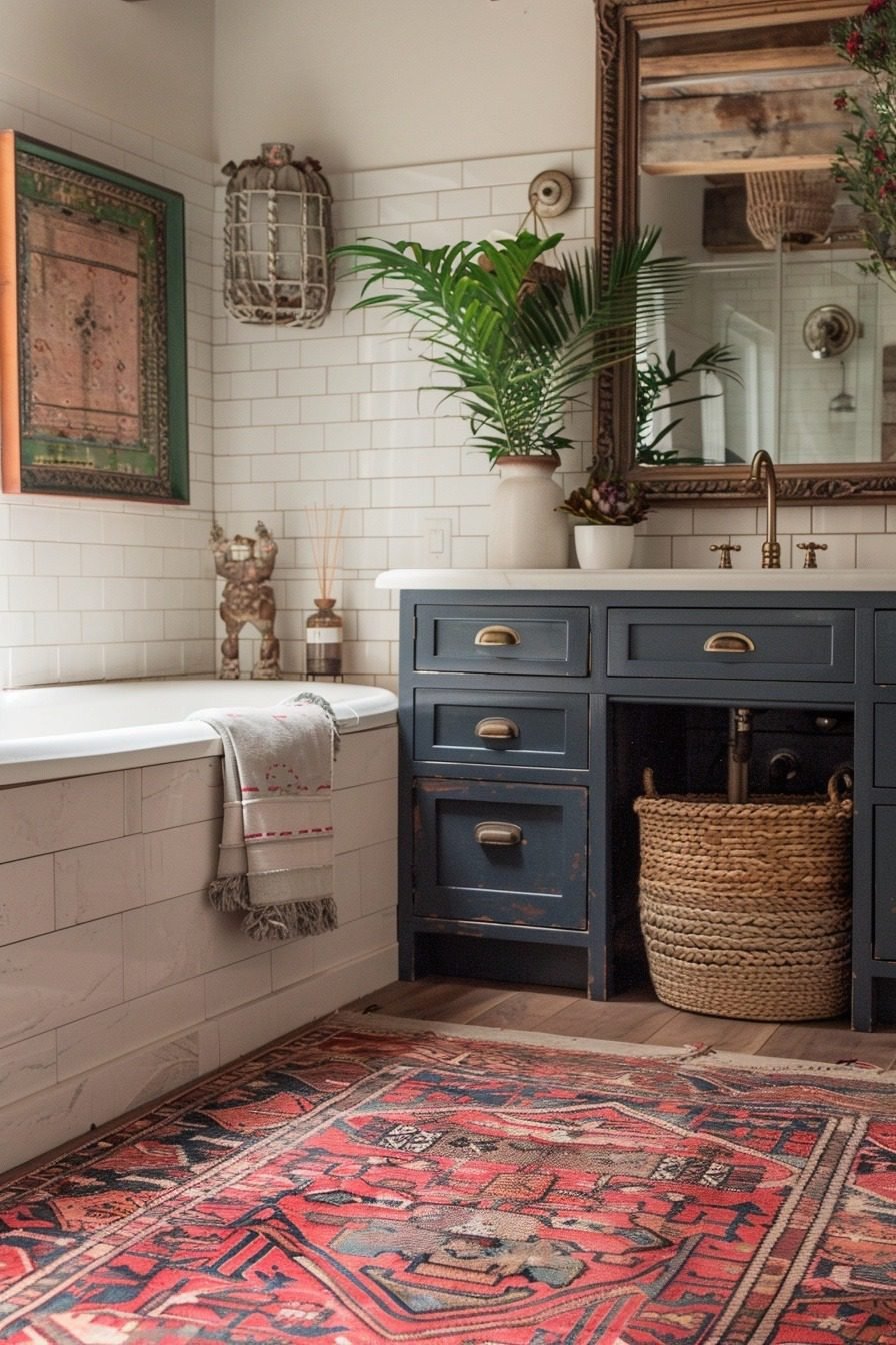 29 Boho Bathroom Ideas For A Relaxing And Stylish Sanctuary - Courtneys ...