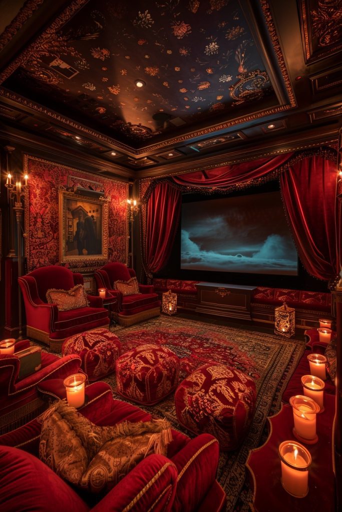 Elegant Candlelit Cinema