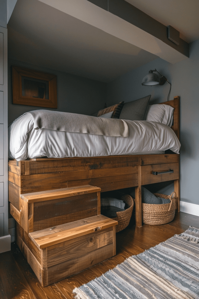 Elevated Beds with Underneath Storage
