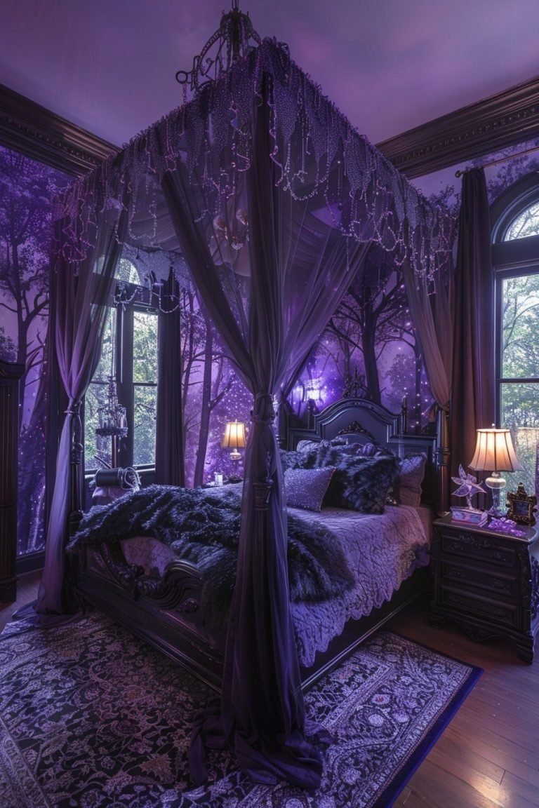 29 Goth Bedroom Ideas To Create A Mysterious And Enchanting Space ...