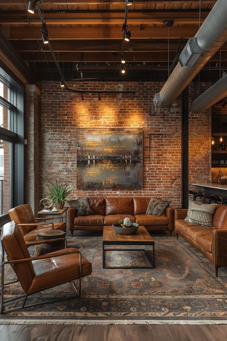 29 Industrial Living Room Ideas - Courtneys World