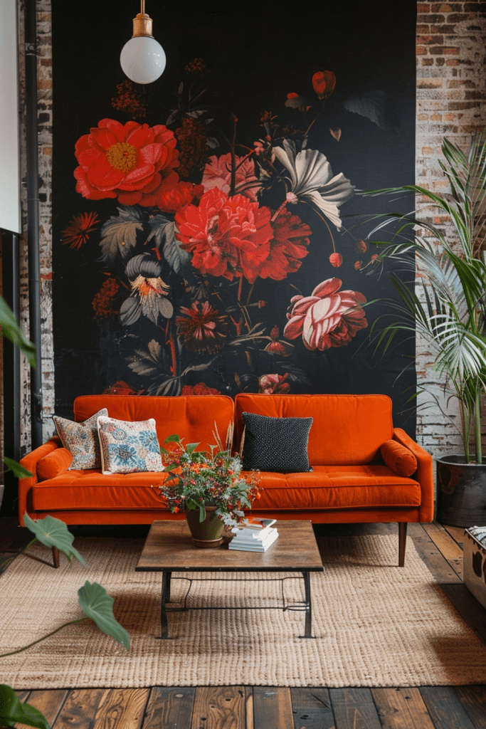 Floral Wallpaper Accents