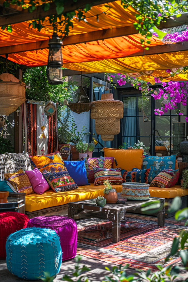 29 Bohemian Patio Ideas - Courtneys World