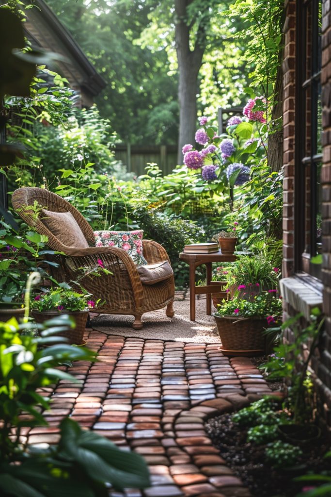 Garden Nook: Lush Greenery Meets Literary Peace