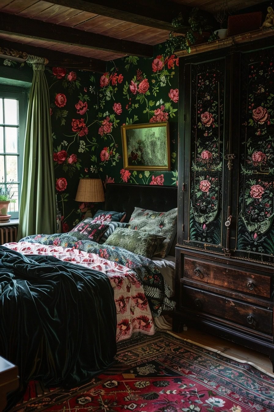 29 Goth Bedroom Ideas To Create A Mysterious And Enchanting Space ...