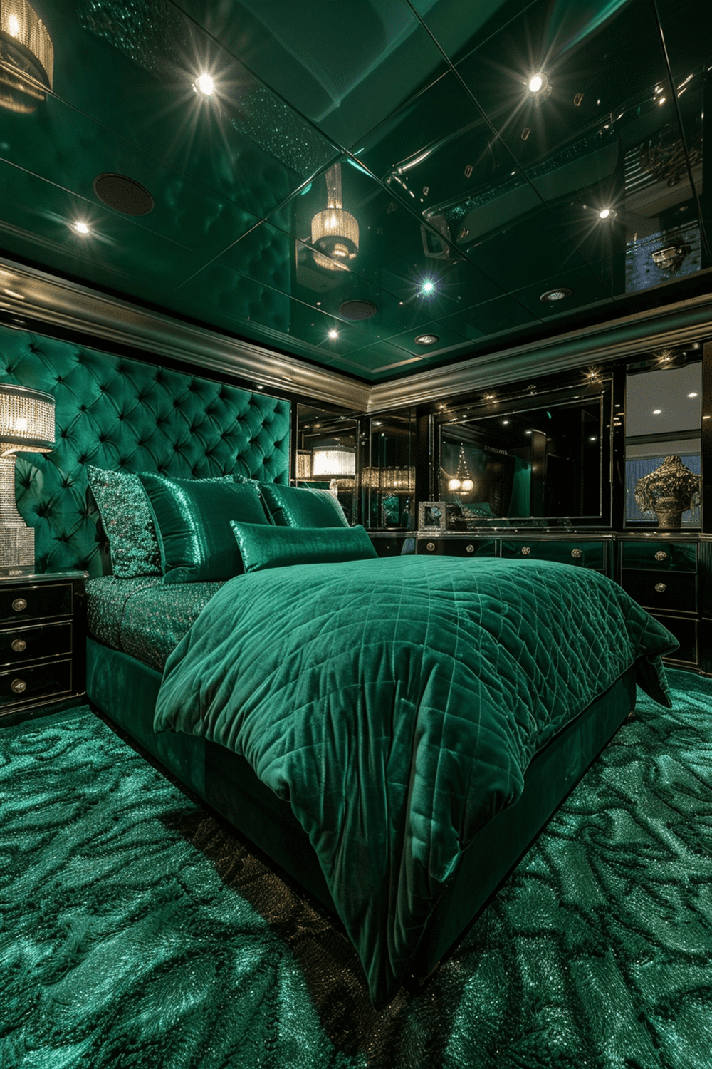 29 Emerald Green Art Deco Bedroom Ideas Courtneys World