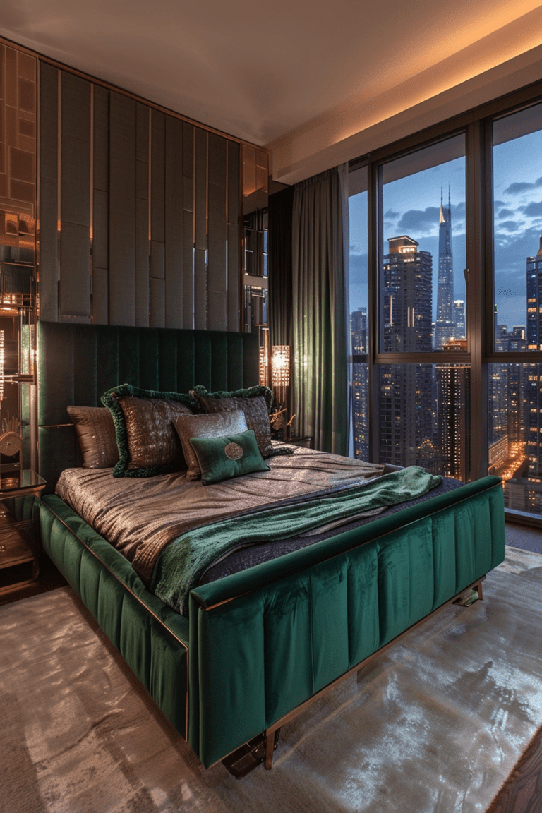 29 Emerald Green Art Deco Bedroom Ideas Courtneys World