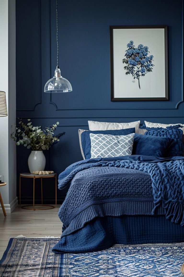 29 Minimal Blue Bedroom Ideas - Courtneys World