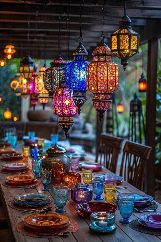Jewel-Tone Moroccan Lanterns
