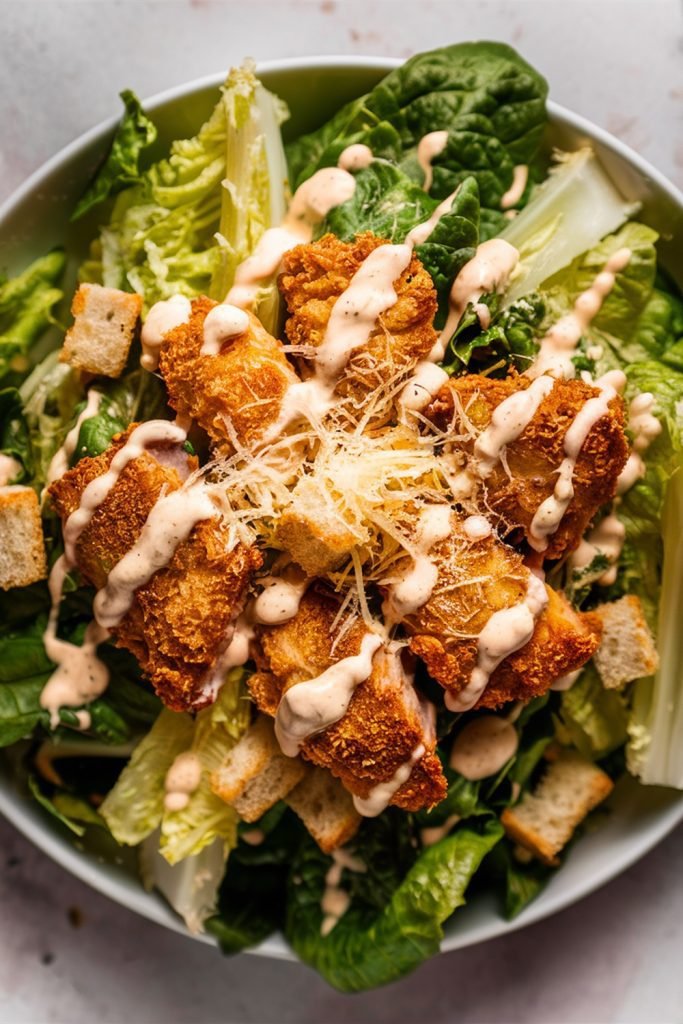 Keto Chicken Caesar Salad Recipe