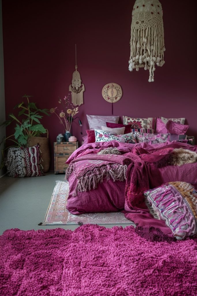Pink Boho Bedroom Ideas