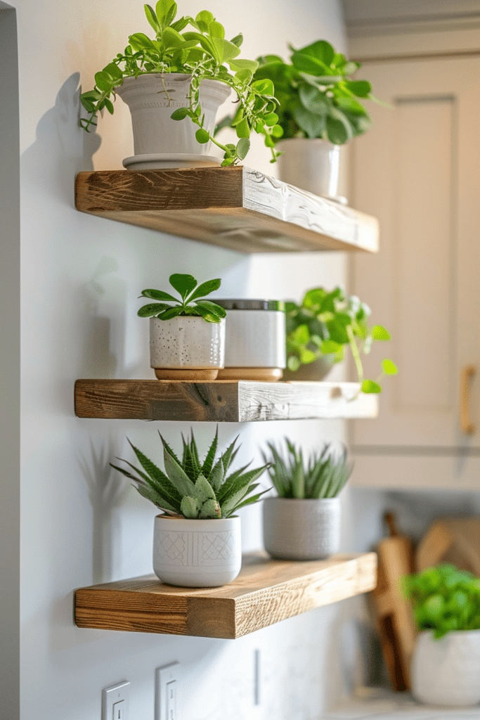 Low-Key Plant Wall Shelves