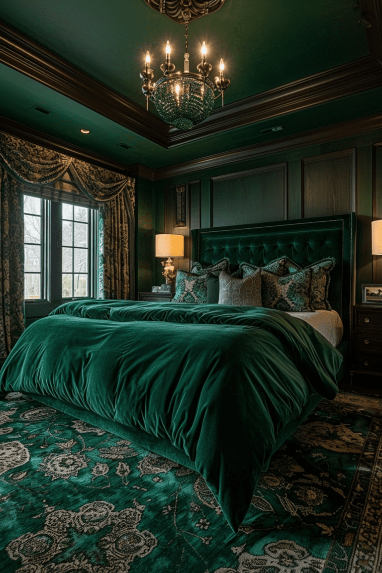 29 Emerald Green Art Deco Bedroom Ideas Courtneys World