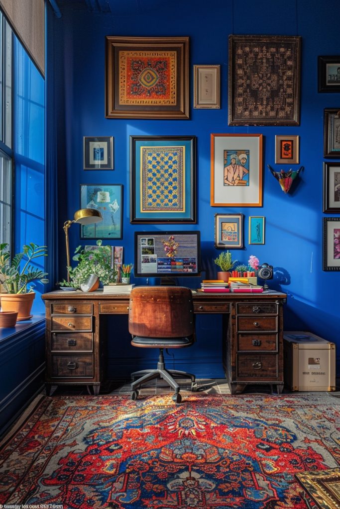 Maximalist Home Offices