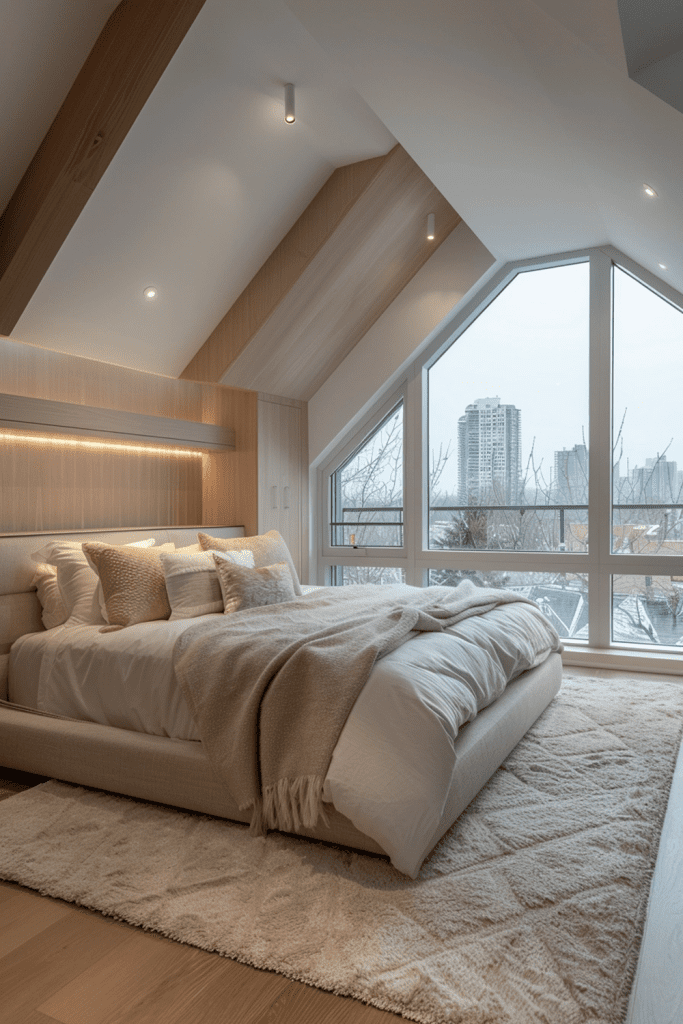 Modern Minimalist Attic Space