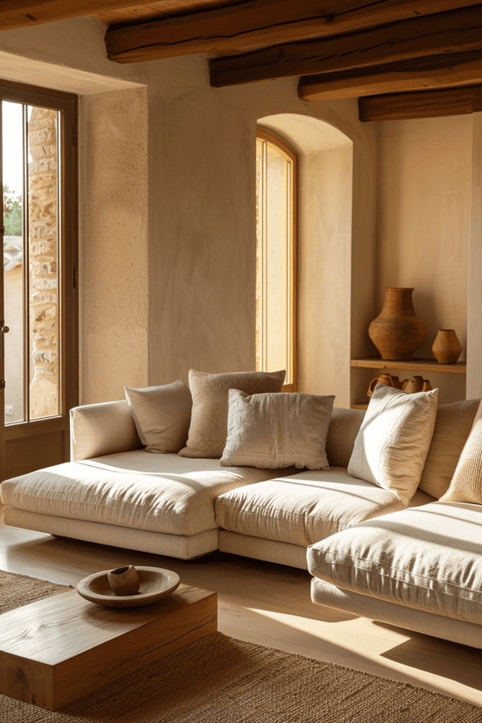 Modular Sofas with Natural Fibers