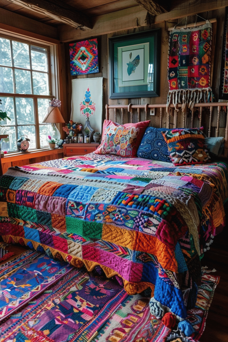 29 Rainbow Boho Bedroom Ideas - Courtneys World