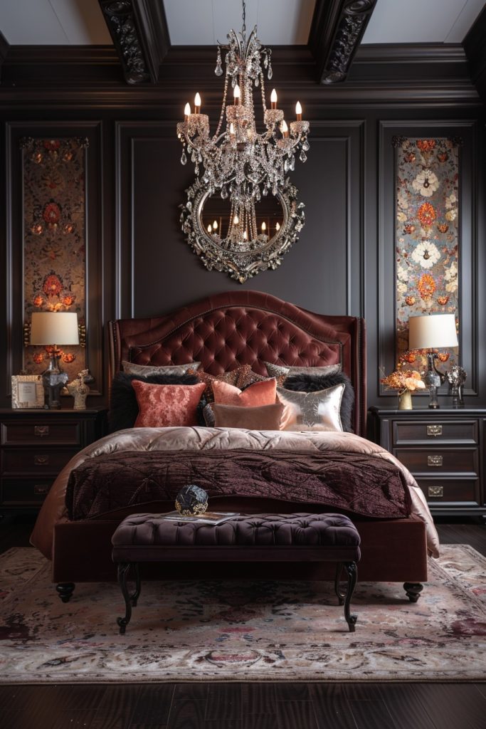 Opulent Velvet Haven Bedroom