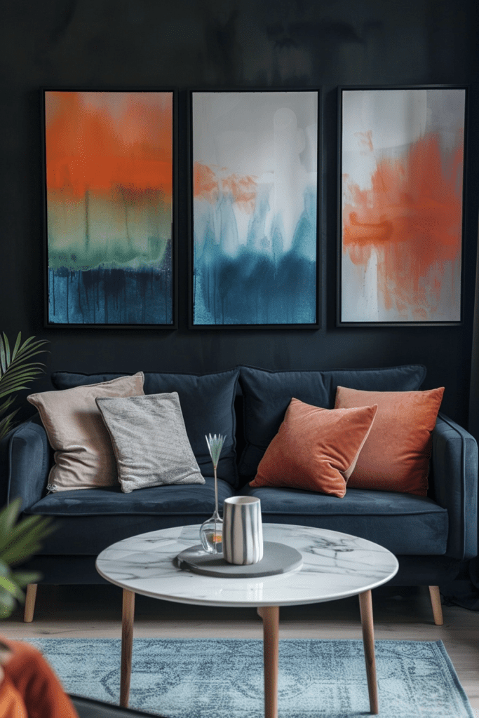 Paint-Dipped Art Pieces