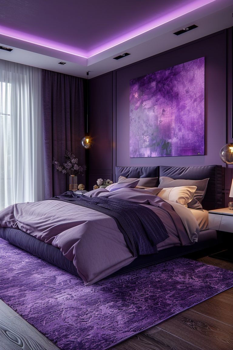 29 Purple Bedrooms To Infuse Your Space With Royal Elegance - Courtneys ...