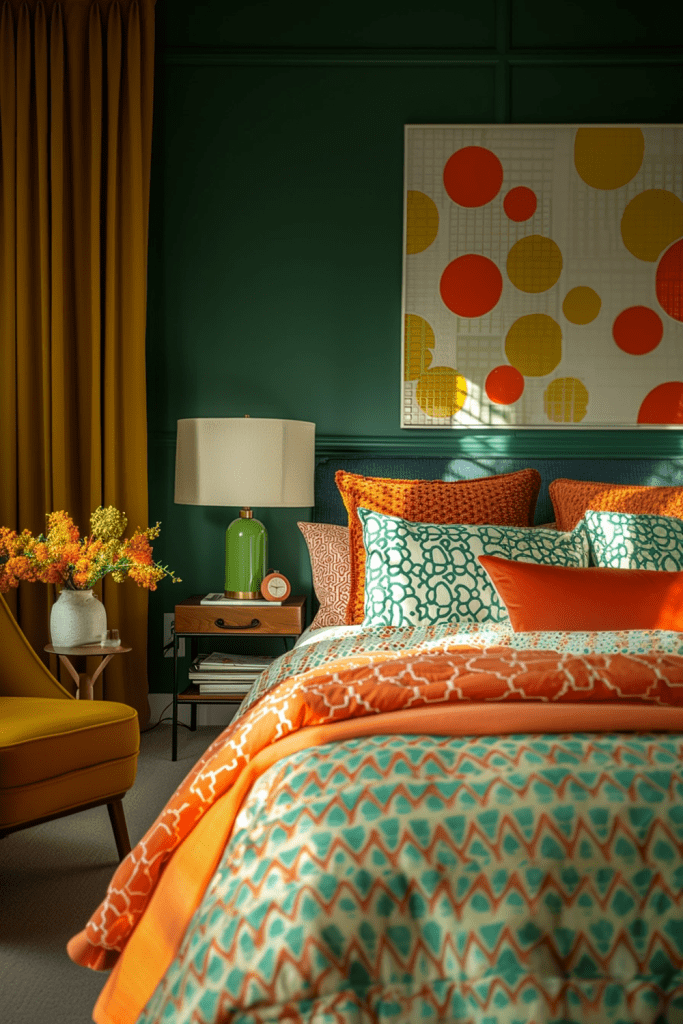 Radiant Retro: Bright and Bold Emerald Designs