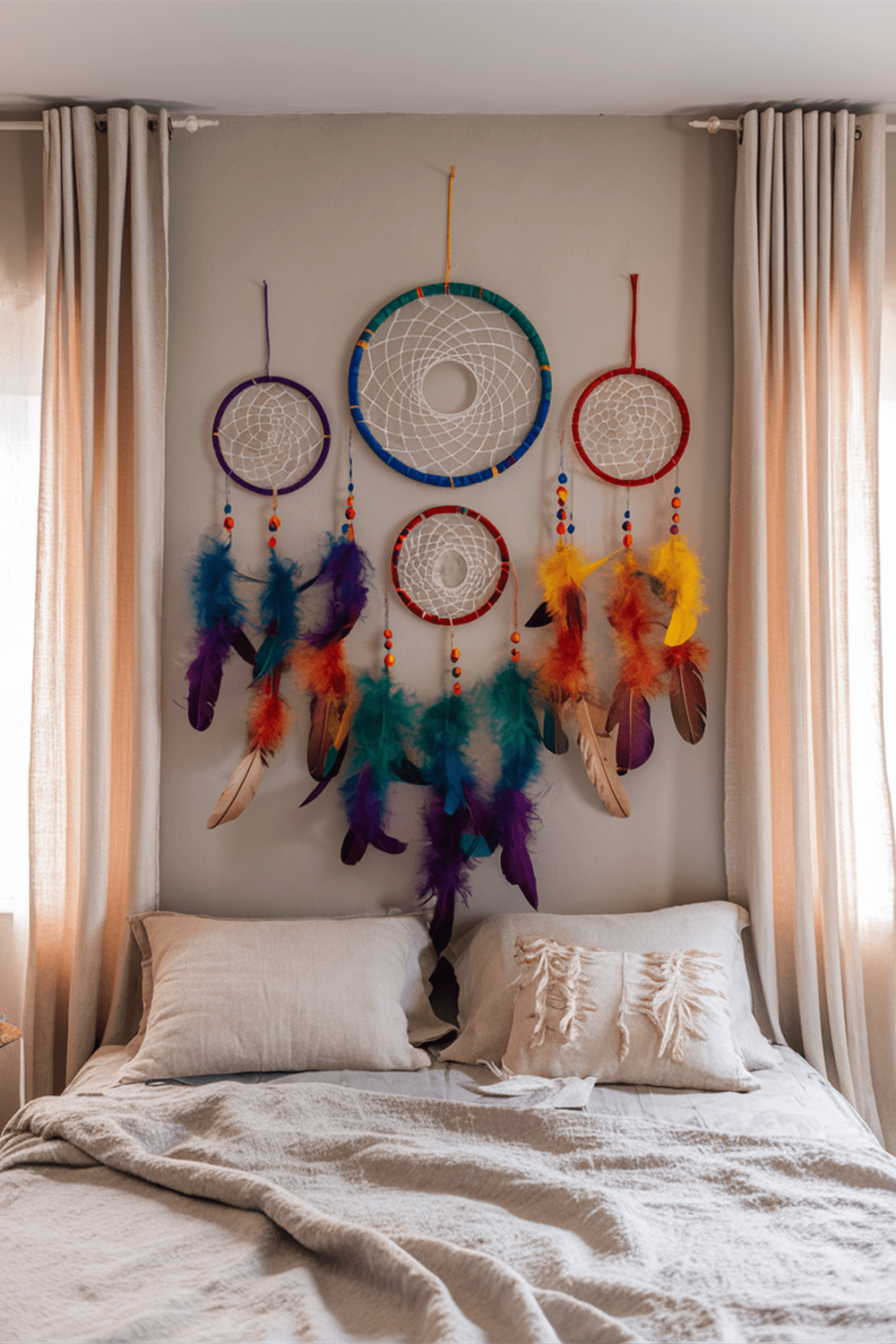 29 Rainbow Boho Bedroom Ideas - Courtneys World